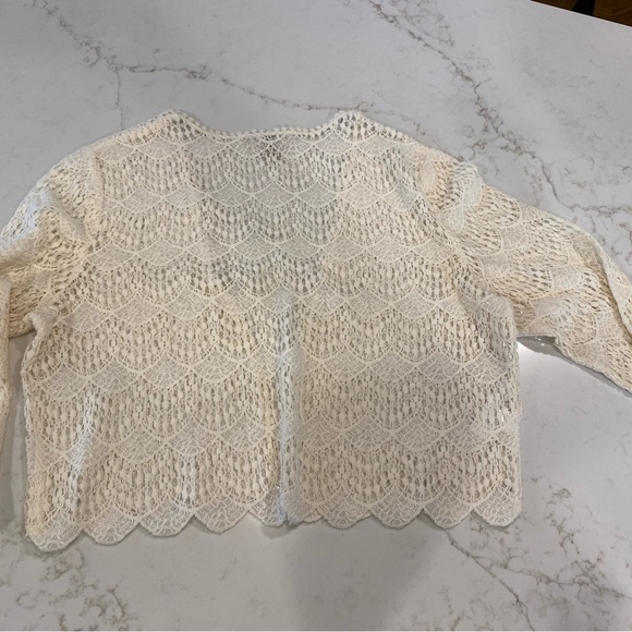 Loft Prairecore Medium Cream Lace Shrug - Picture 6 of 6